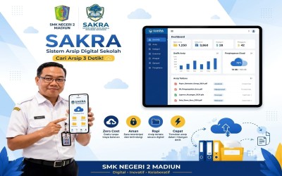 SMK Negeri 2 Madiun Luncurkan SAKRA, Inovasi Kearsipan Digital Berbasis Cloud